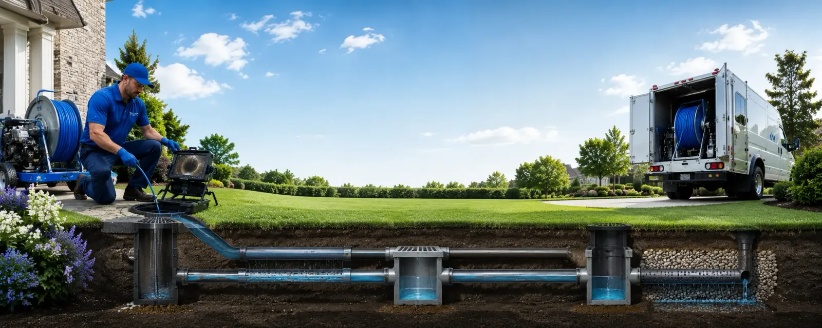 Outdoor drain cleaning information for Upland, NE